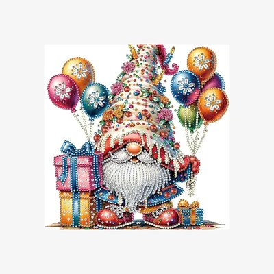 The Range Birthday Gnome Diamond Painting Kit - multi