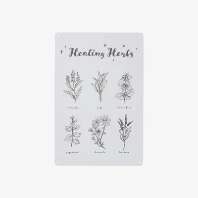 The Range Healing Herbs Metal Sign - Neutral
