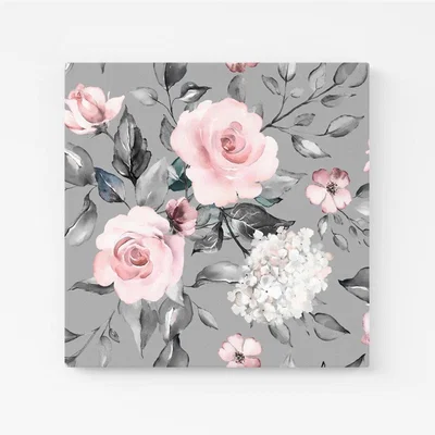 The Range Dusty Pink Roses Canvas Print - Pink / Small