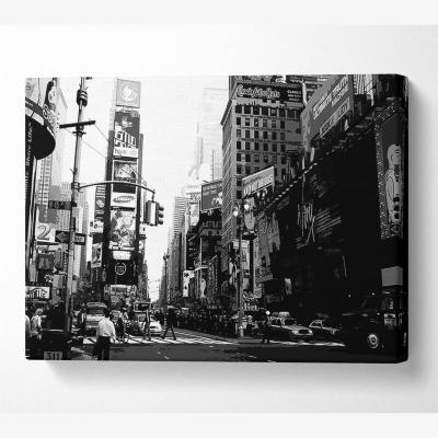 The Range In The Heart Of Tokyo B n W Canvas Print Wall Art - Yellow / 50.8cm