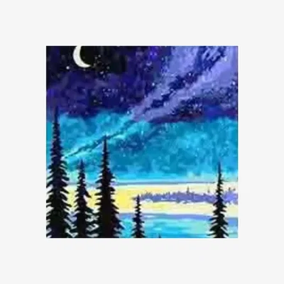 The Range Night Sky Diamond Painting Kit - Blue
