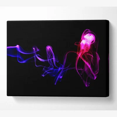 The Range Abstract Smoke Canvas Print Wall Art - Yellow / 81.28cm