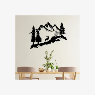 The Range METAL WALL ART -MODEL 2088 90 CM - TEXTURE BLACK - Black