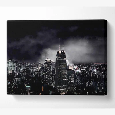 The Range City Of Doom Canvas Print Wall Art - Yellow / 101.6cm