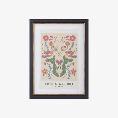 The Range Foiled Pattern Location Framed Art - White