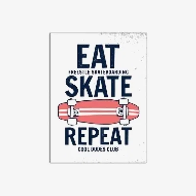 The Range Framed Skateboarding Canvas