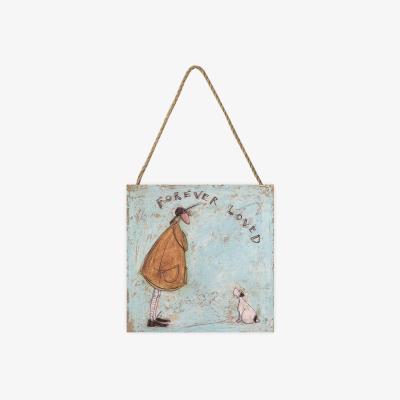 The Range Sam Toft (Forever Loved) Wooden Block - White