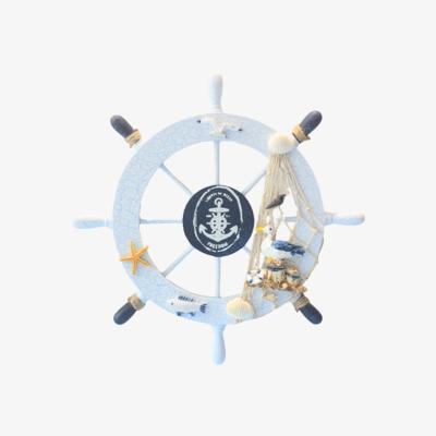 The Range Wooden Ship Wheel Nautical Wall Hanging Decoration - Bird / Bird