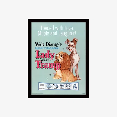 The Range Lady and the Tramp (Love, Music and Laughter) Framed Print