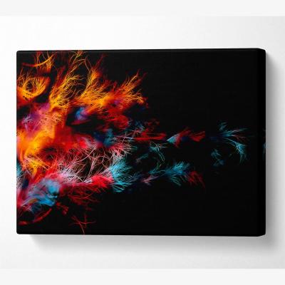 The Range Feather Delight Canvas Print Wall Art - Yellow / 66.04cm