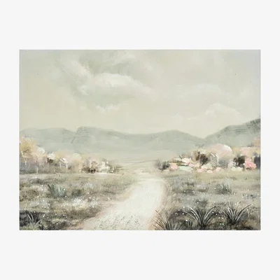 The Range Hand Painted Country Walk Canvas - Grey
