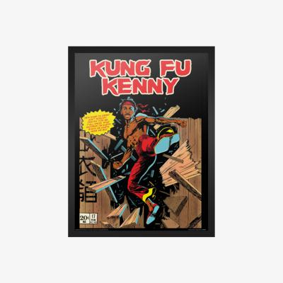 The Range Dangerous MCs Kung Fu Kenny Framed Print 30x40cm - colorful