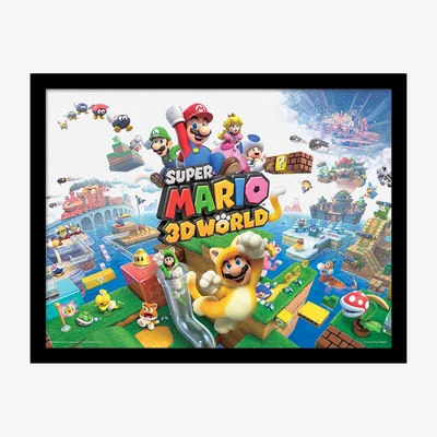 The Range Super Mario (3D World) Framed Print