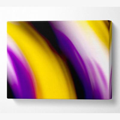 The Range Lava Liquid Canvas Print Wall Art - Yellow / 35.56cm
