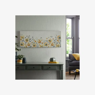 The Range Art for the Home Summer Meadow Printed Canvas - Yellow
