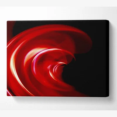 The Range Red Galaxy Twist Canvas Print Wall Art - Yellow / 101.6cm