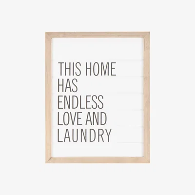 The Range Love + Laundry Rustic Effect Sign