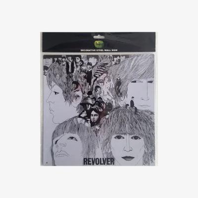 The Range The Beatles Revolver Steel Sign - White/Black