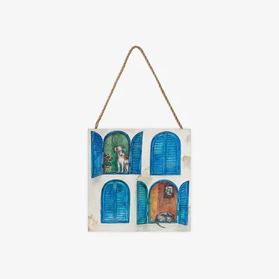 The Range Joe Ramm (Cat Nap) Wooden Block - White