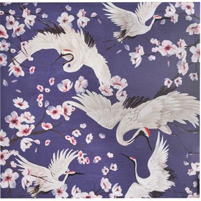 The Range Navy and Pink Flying Cranes Canvas