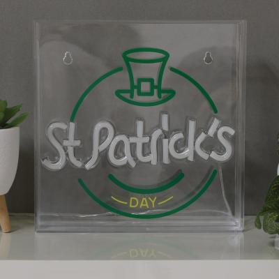The Range St Patricks Neon Block Light - Yellow