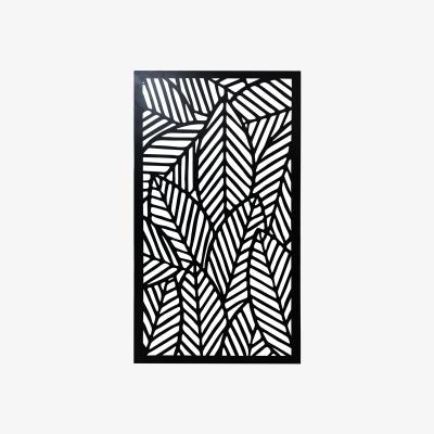 The Range Indoor/Outdoor Graphic Metal Wall Screen - Black