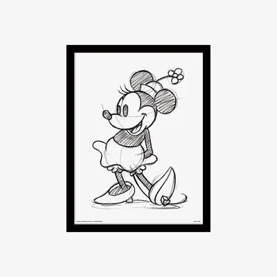 The Range Minnie Mouse Sketched Single Framed Print