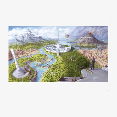 The Range The Elder Scrolls IV Oblivion Art Print - Multi