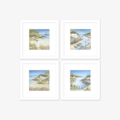 The Range Janice McGloine Sandy Cove Framed Print - Multicolour