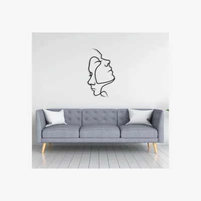 The Range METAL WALL ART-TWO FACE 75X42 CM - TEXTURE BLACK - Black