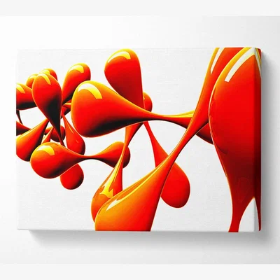 The Range Vivid Canvas Print Wall Art - Yellow / 35.56cm