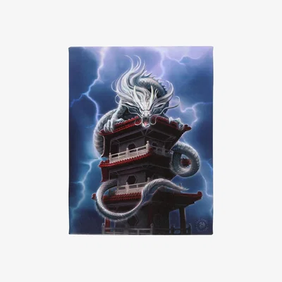 The Range The Tower Dragon Canvas Print - Multicolour