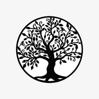 The Range Metal Tree of Life Hanging Wall Decoration - Black