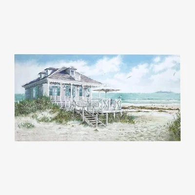 The Range Richard Macneil Beach Retreat Canvas - Blue