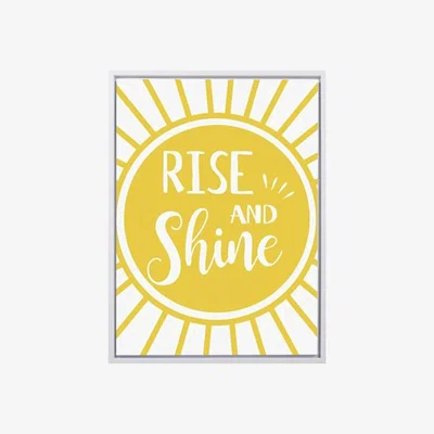 The Range Rise and Shine Framed Canvas