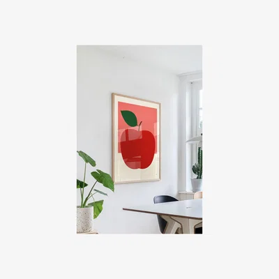 Rockett St George Red Apple Art Print - Unframed