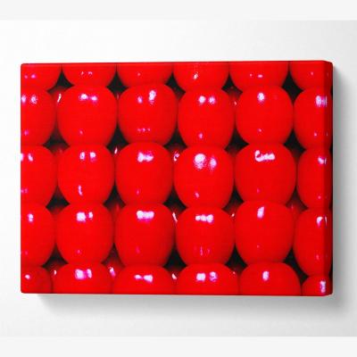 The Range Candy Apple Canvas Print Wall Art - Yellow / 50.8cm