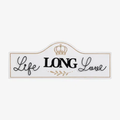 The Range Life Long Love 3D Plaque - White
