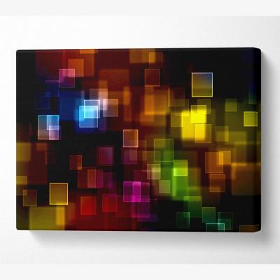 The Range Christmas Haze Canvas Print Wall Art - Yellow / 35.56cm