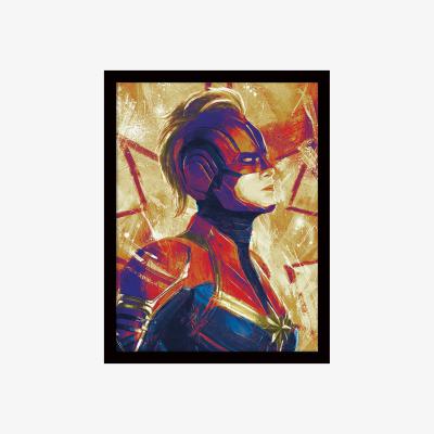 The Range Captain Marvel (Paint) Framed Print