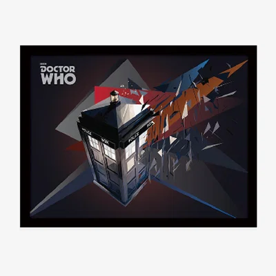 The Range Doctor Who (TARDIS Geometric) Framed Print