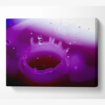 The Range Wax Splash Canvas Print Wall Art - Yellow / 101.6cm