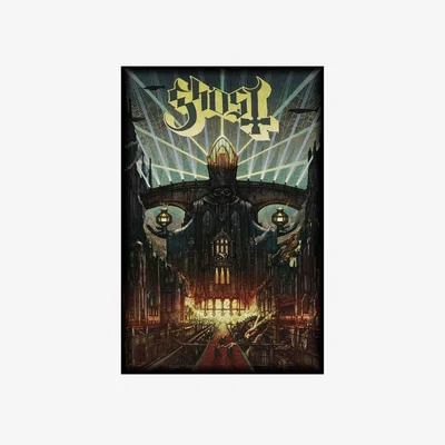 The Range Ghost Meliora Textile Poster - Black/Yellow
