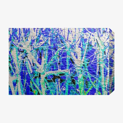 The Range French Thames La Paris Art Print Wrapped on Canvas - Blue / 112cm