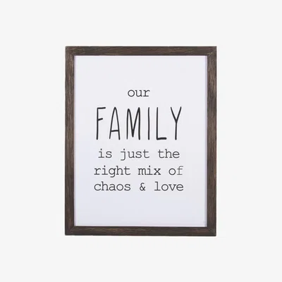 The Range Family Love Framed Wall Art