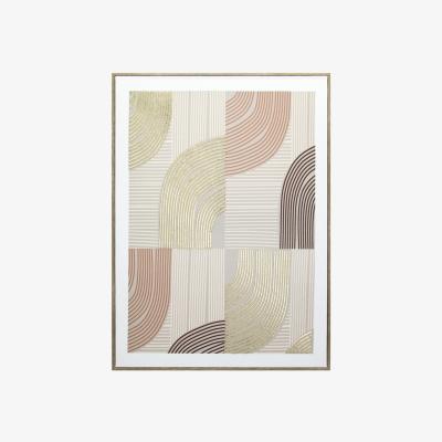 The Range Natural Foiled Wavy Framed Print