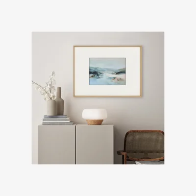 The Range Seaside Large Mount Print Dished Frame - Blue
