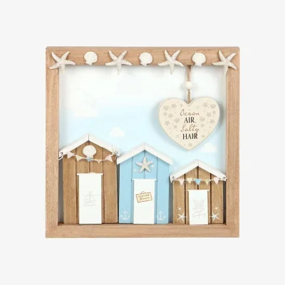 The Range Something Different Ocean Air Salty Hair MDF Beach Hut Plaque - Multicoloured