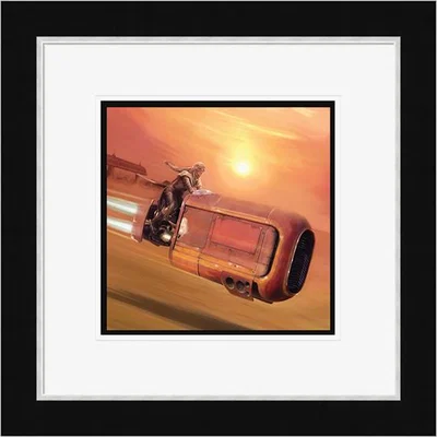 The Range Star Wars Episode VII (Rey's Speeder) Framed Print