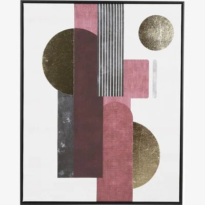 The Range Foiled Abstract Framed Canvas